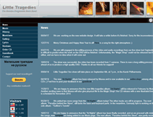 Tablet Screenshot of littletragedies.com